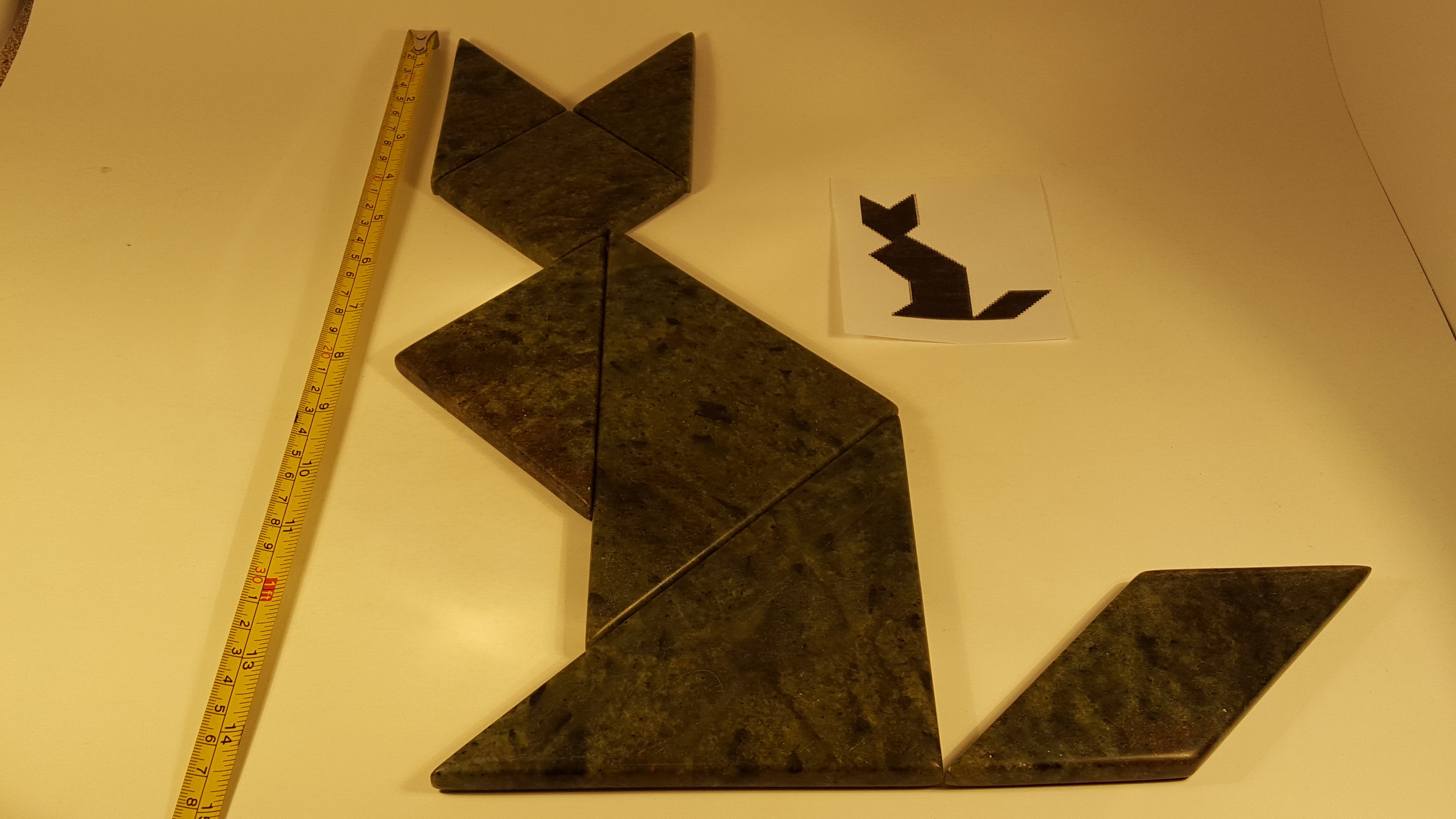 Stone Tangram Puzzle