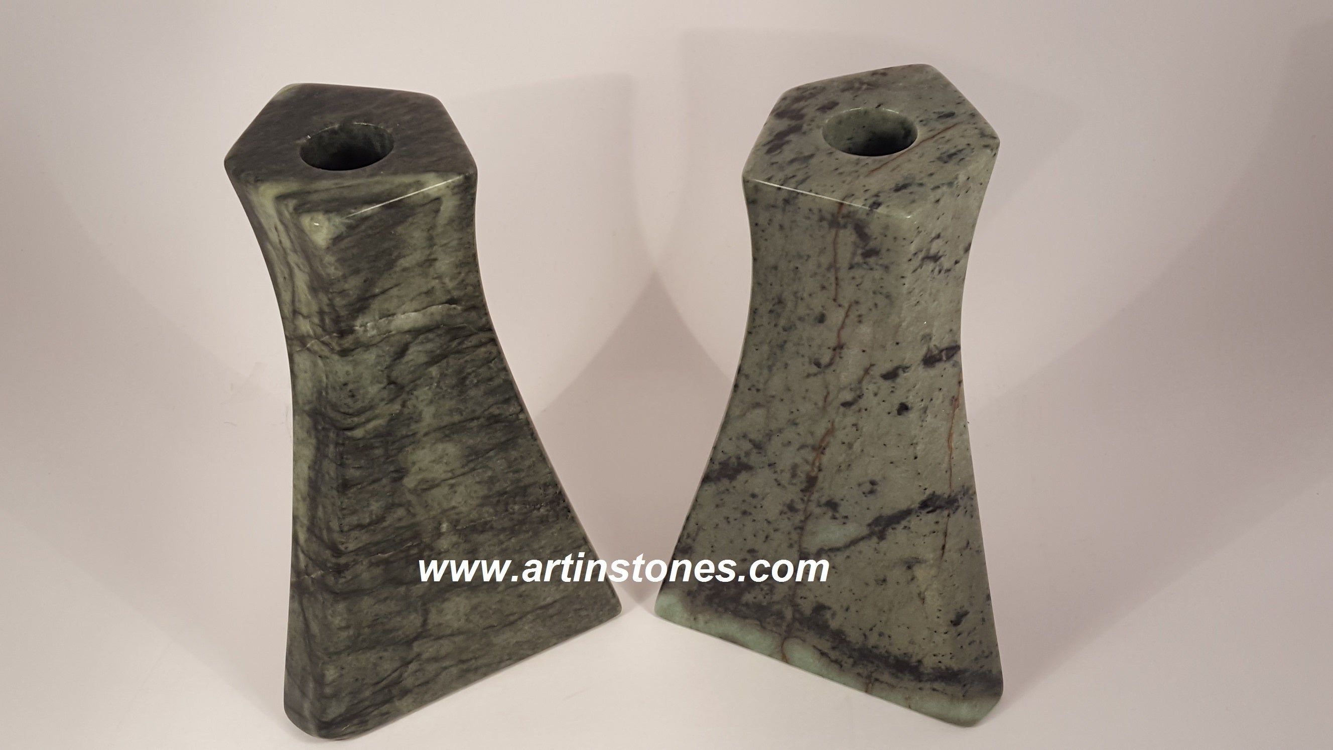 Stone Candle Holders