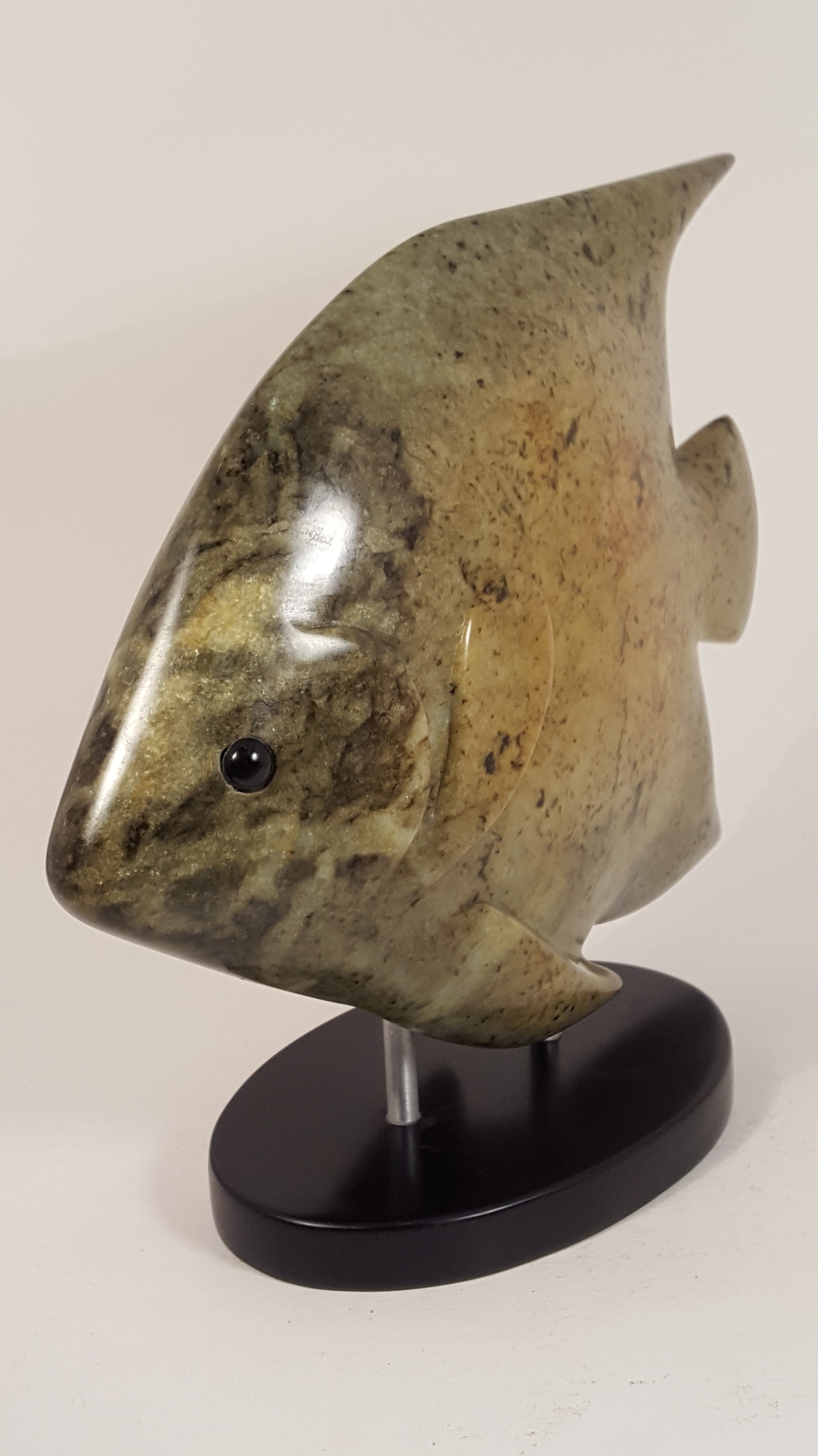 Angel Fish Stone Sculpture