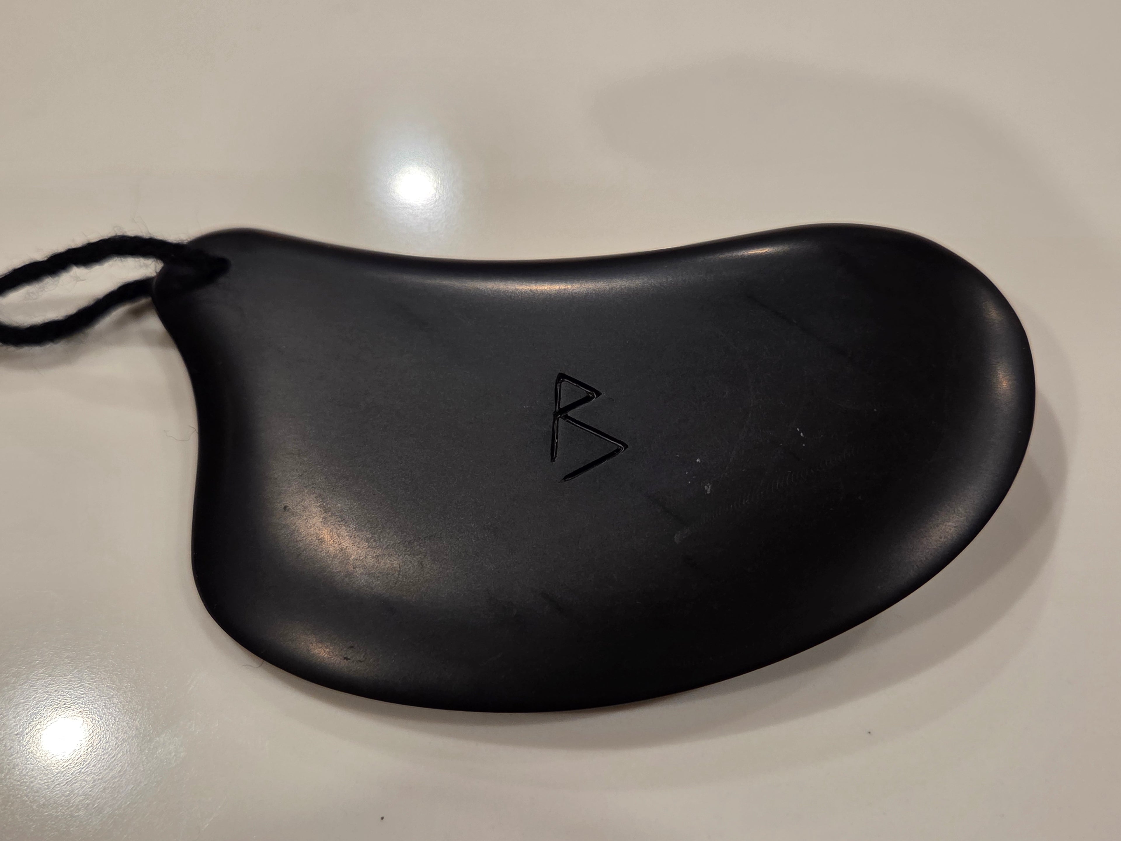 Gua Sha Massage Stone with Jade Inset