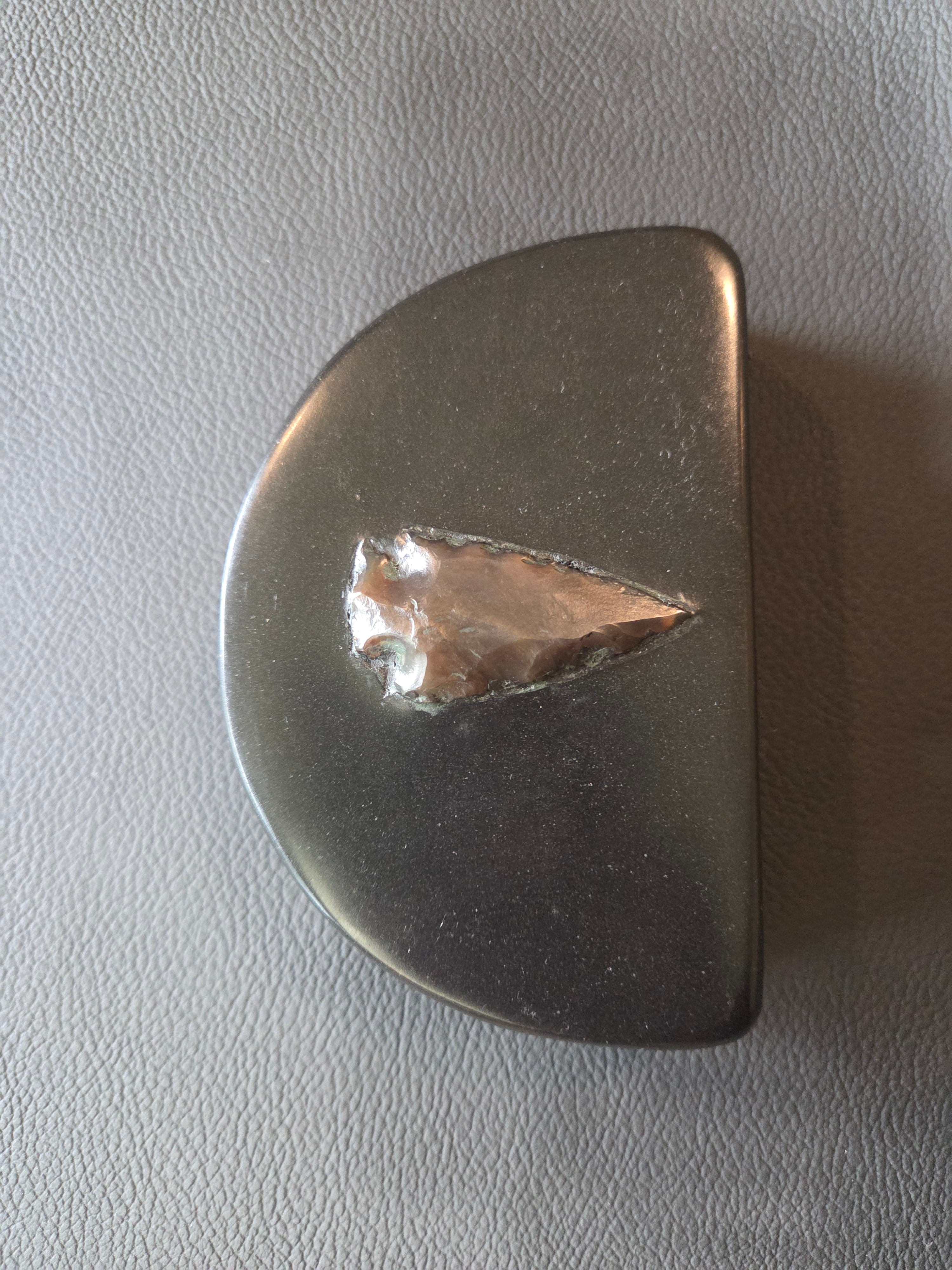 Stone Putter with Arrowhead Inset