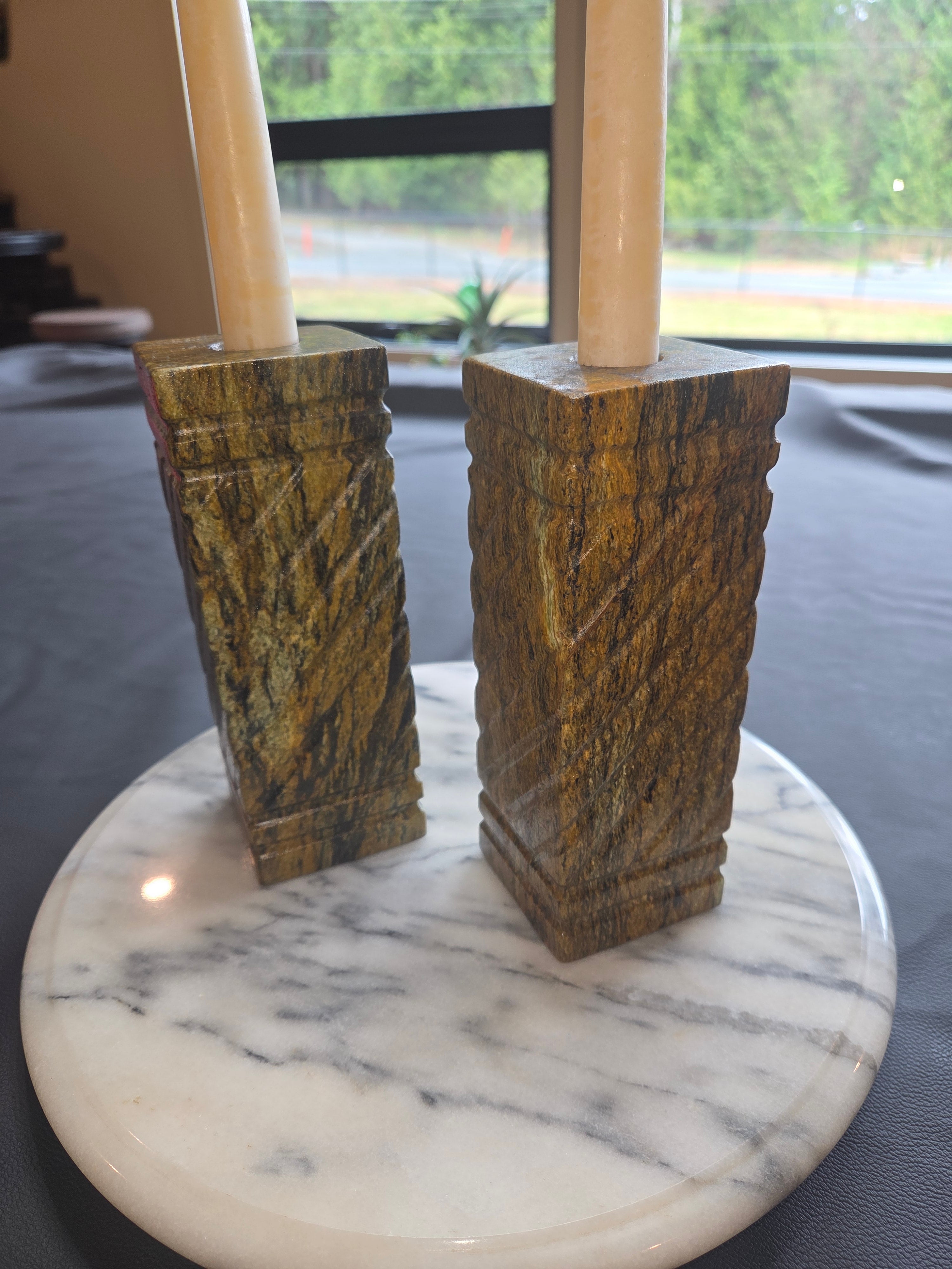 Stone Candle Holders