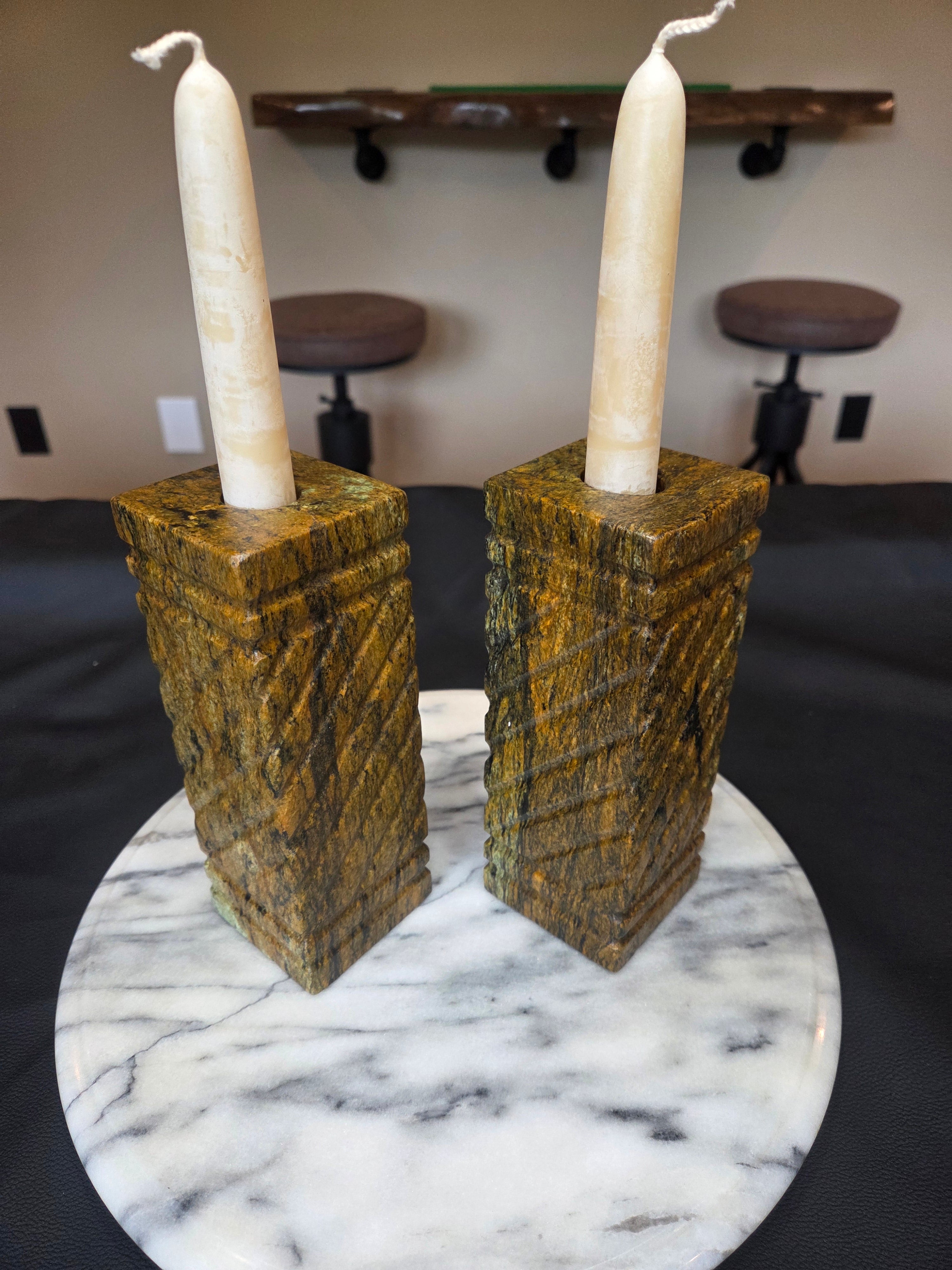 Stone Candle Holders