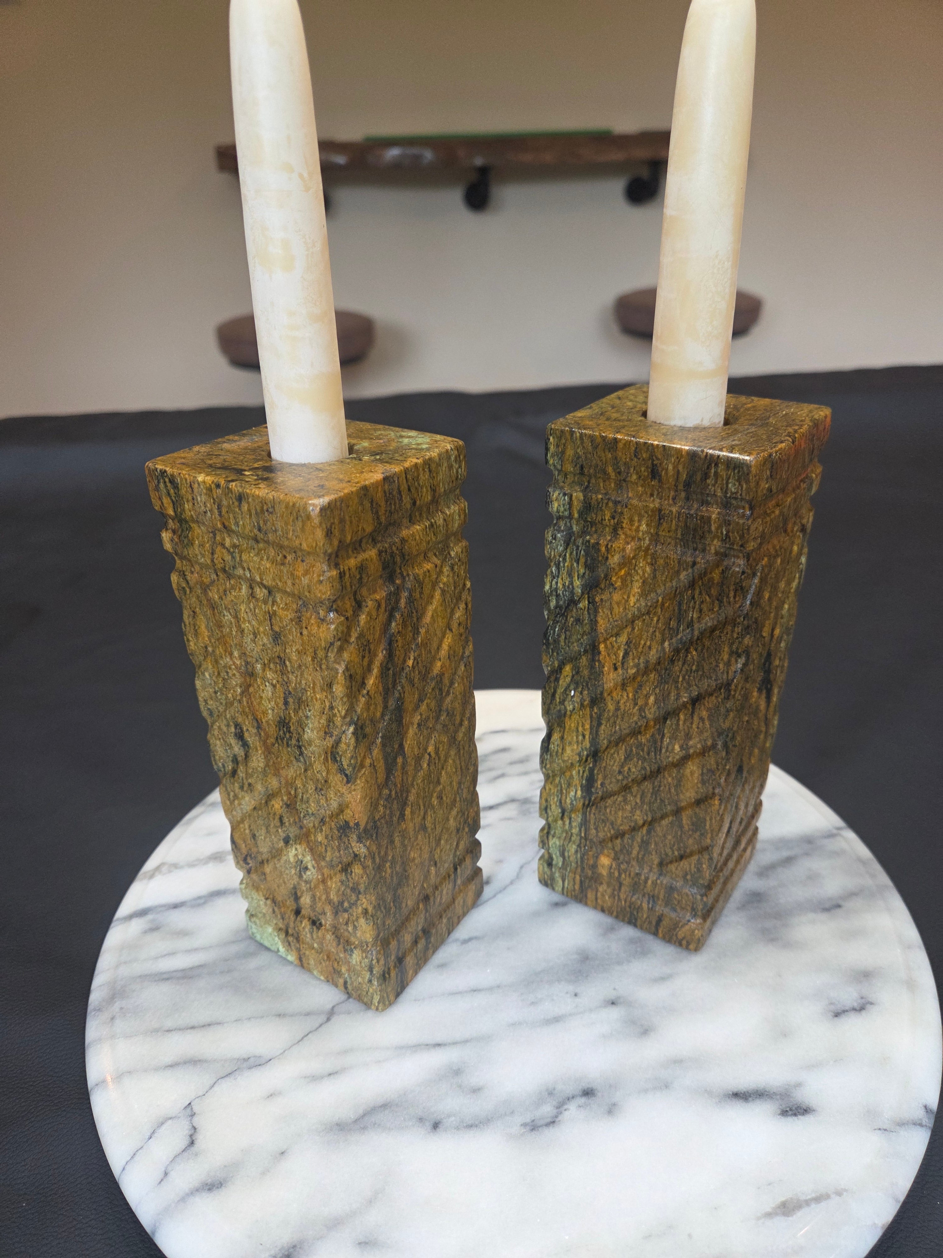 Stone Candle Holders