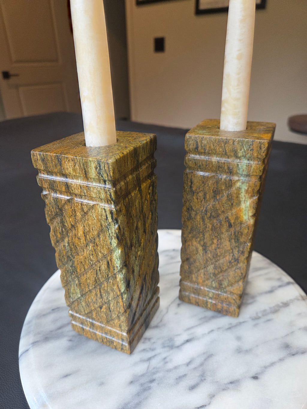 Stone Candle Holders