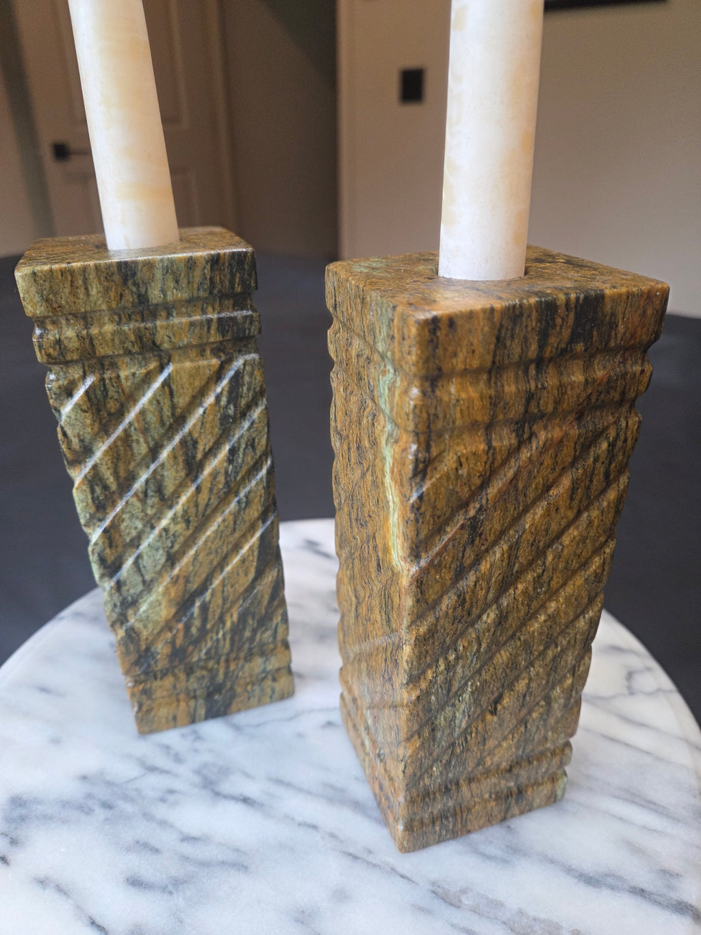 Stone Candle Holders