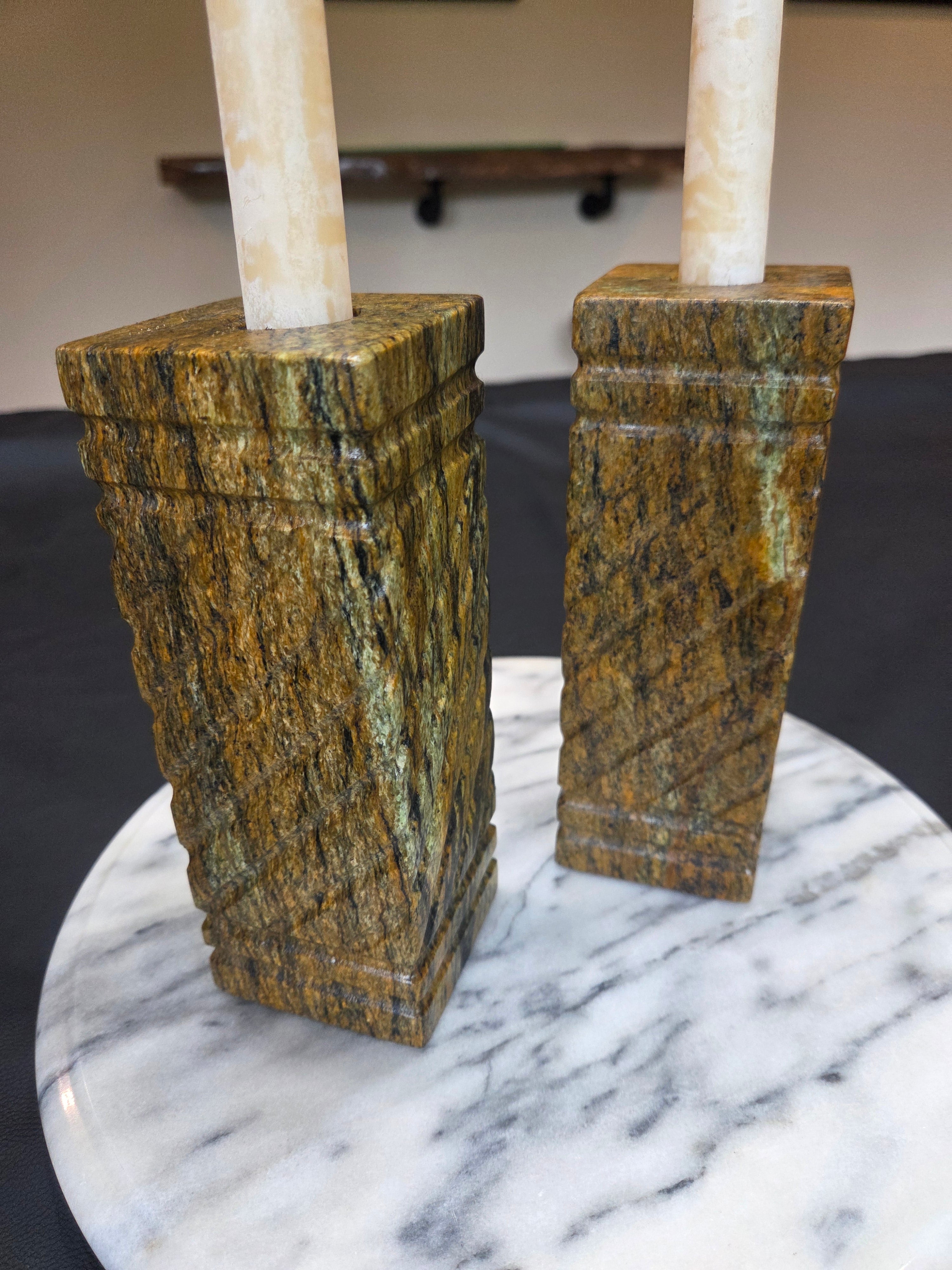 Stone Candle Holders