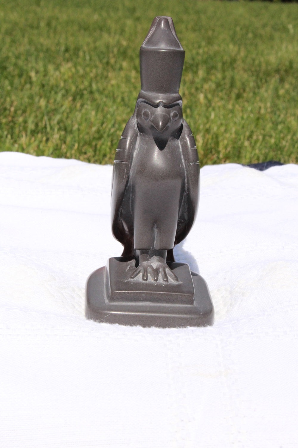 Egyptian God Horus Stone Sculpture